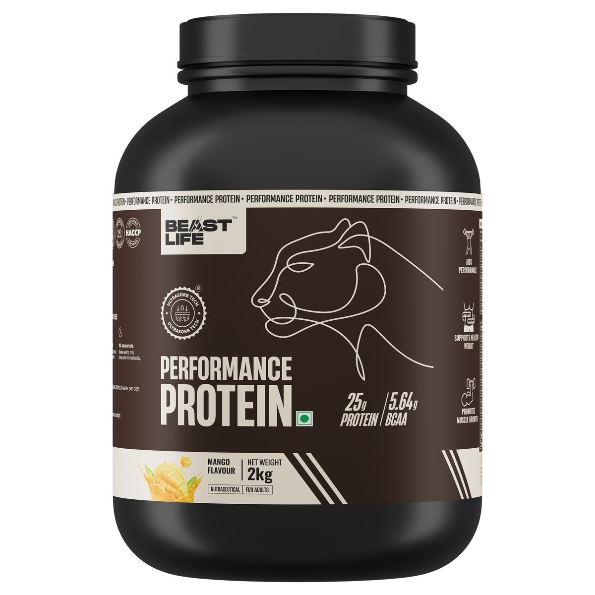 Performance Fermented Yeast Protein with Ultrasorb Tech | Mango | 2 kg