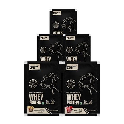 PRO CONCENTRATE WHEY PROTEIN ASSORTED PACK OF 5 (163.4g)