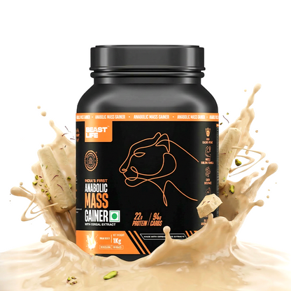 Anabolic Mass Gainer with Ultrasorb Tech | No Maltodextrin | Malai Kulfi | 1 kg
