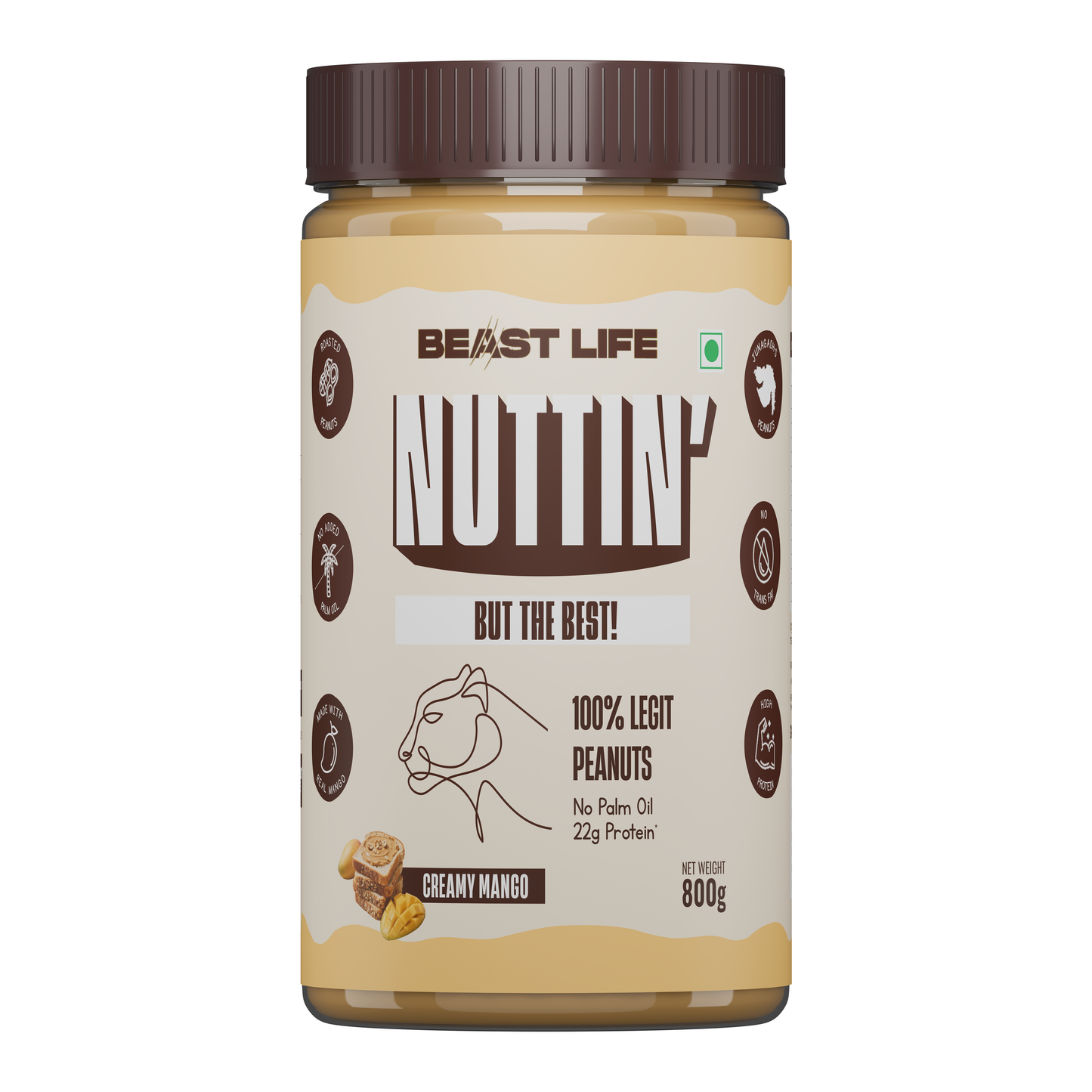 Beastlife Peanut Butter Creamy Mango 800g