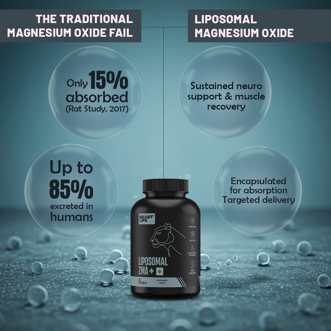 Liposomal ZMA+ | Zinc, Magnesium Complex with Vitamin B6 30N