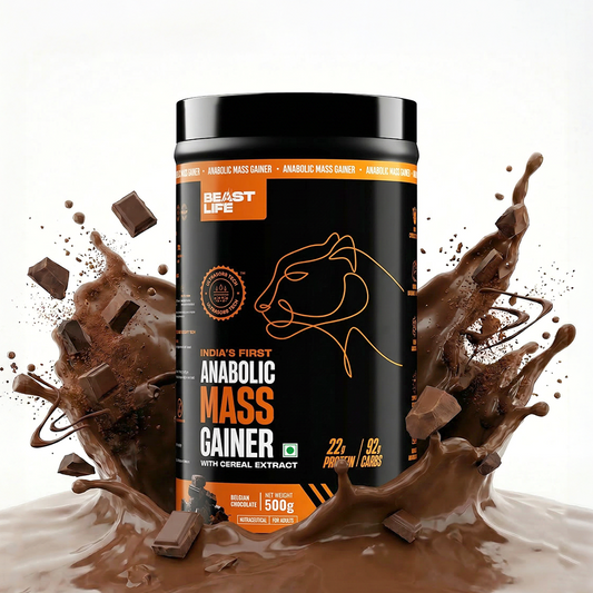 Anabolic Mass Gainer with Ultrasorb Tech | No Maltodextrin | Belgian Chocolate | 500 g