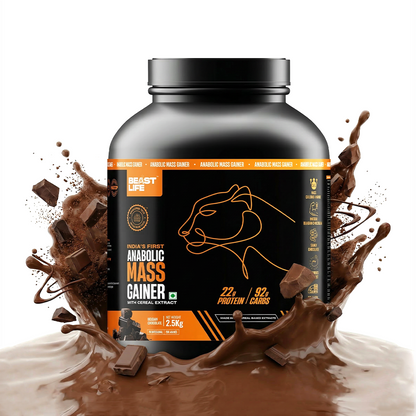 Anabolic Mass Gainer with Ultrasorb Tech | No Maltodextrin | Belgian Chocolate | 2.5 kg