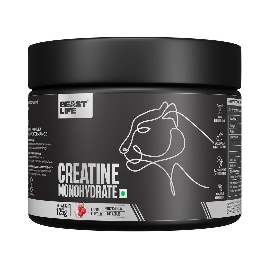 Litchi Creatine Monohydrate 125g