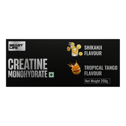 BeastLife Refresh & Rage Duo | Double Creatine Monohydrate Flavour Pack Shikanji + Tango(125g Each)