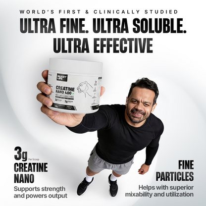 Combo pack | Creatine Nano 400 | Unflavoured | 100 g + Preworkout | Fruit Punch | 105 g