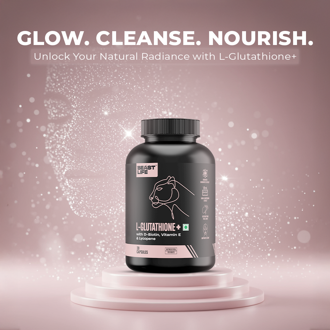 L- GLUTATHIONE+ CAPSULES 90 Days