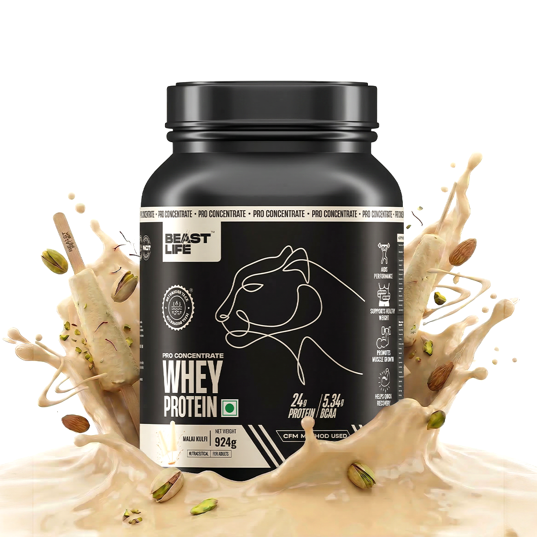 Pro Concentrate Whey Protein with Ultrasorb Tech | Malai Kulfi | 924 g