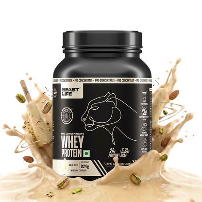 Pro Concentrate Whey Protein with Ultrasorb Tech | Malai Kulfi | 924 g