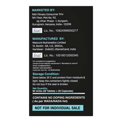 BeastLife Daily Essentials Pack | Multivitamin 30N + Veg omega 30N | 360° Nutrition Support Combo