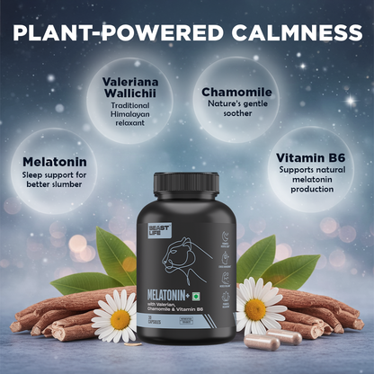 Melatonin+  5 mg with Valeriana & Chamomile | 90N