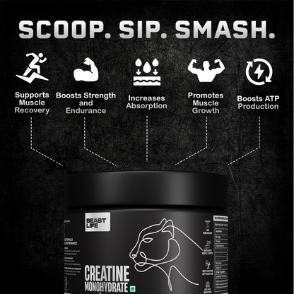 BeastLife Refresh & Rage Duo | Double Creatine Monohydrate Flavour Pack Shikanji + Tango(125g Each)