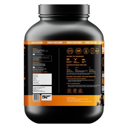 Anabolic Mass Gainer with Ultrasorb Tech (No Maltodextrin) | 2.5kg