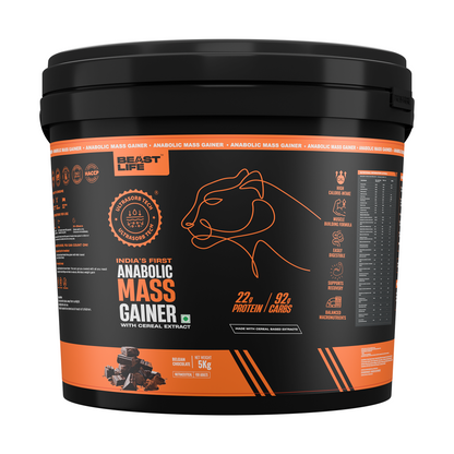 Anabolic Mass Gainer with Ultrasorb Tech (No Maltodextrin) | 5kg