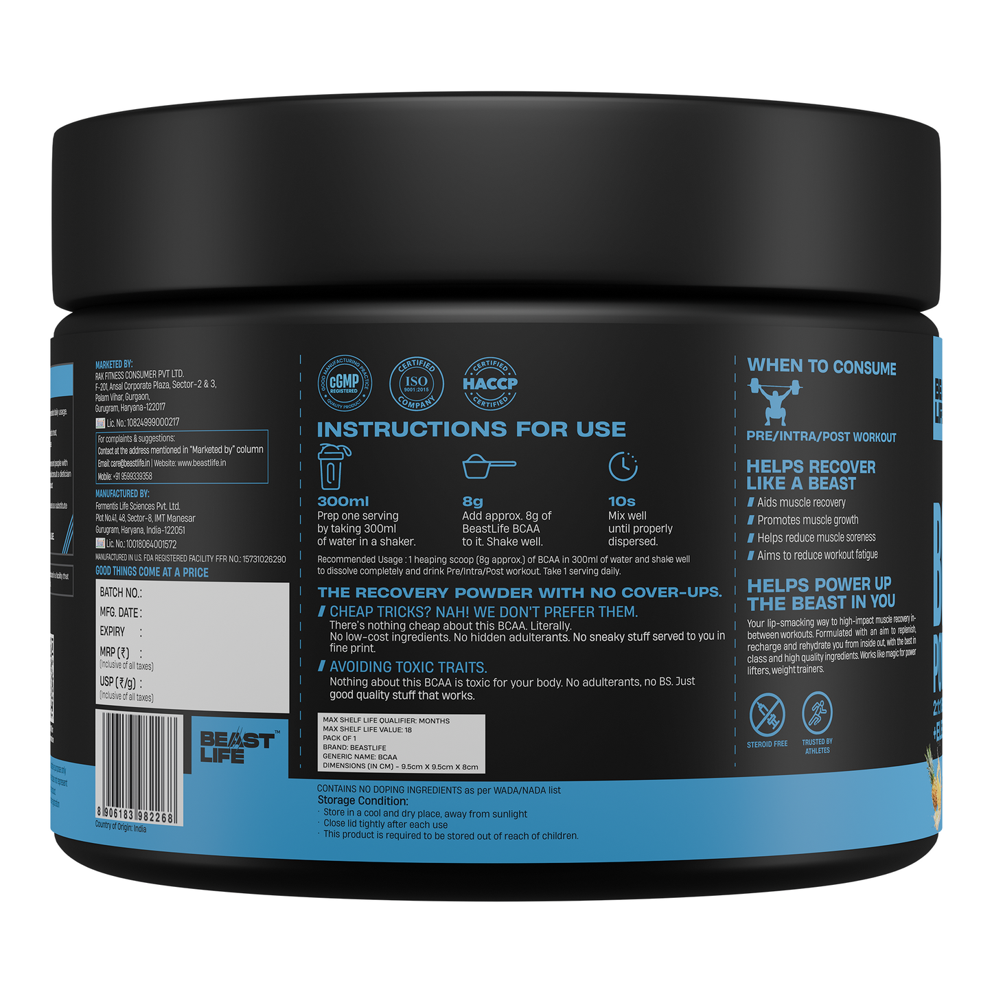 Pineapple BCAA with Electrolytes | 120g