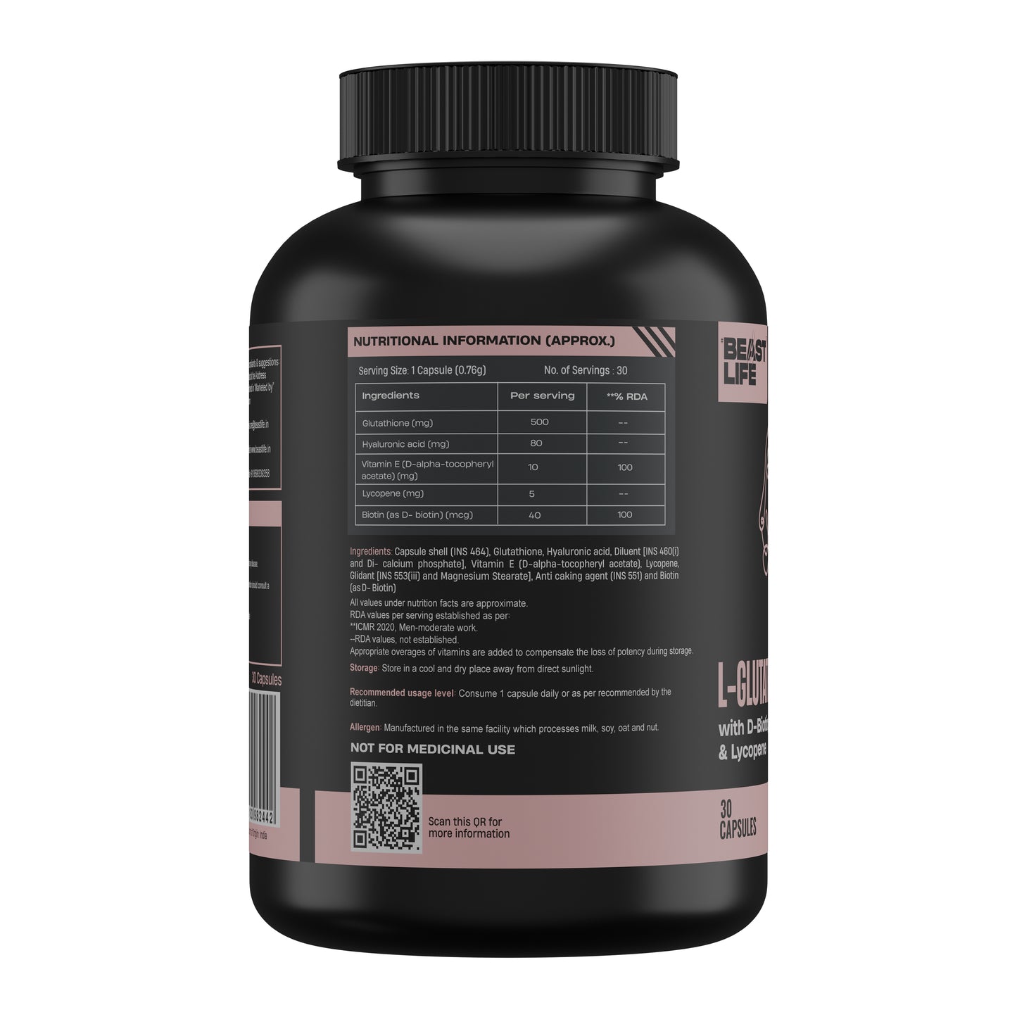 L- GLUTATHIONE+ CAPSULES 30N