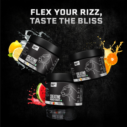 BeastLife 3X Power Blend | Triple Creatine Monohydrate Flavour Pack – Shikanji, Tropical Tango & Watermelon (125g Each)