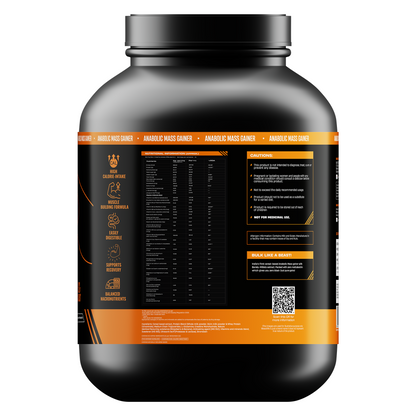 Anabolic Mass Gainer with Ultrasorb Tech (No Maltodextrin) Strawberry Banana | 2.5kg