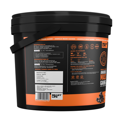 Anabolic Mass Gainer with Ultrasorb Tech (No Maltodextrin) | 5kg