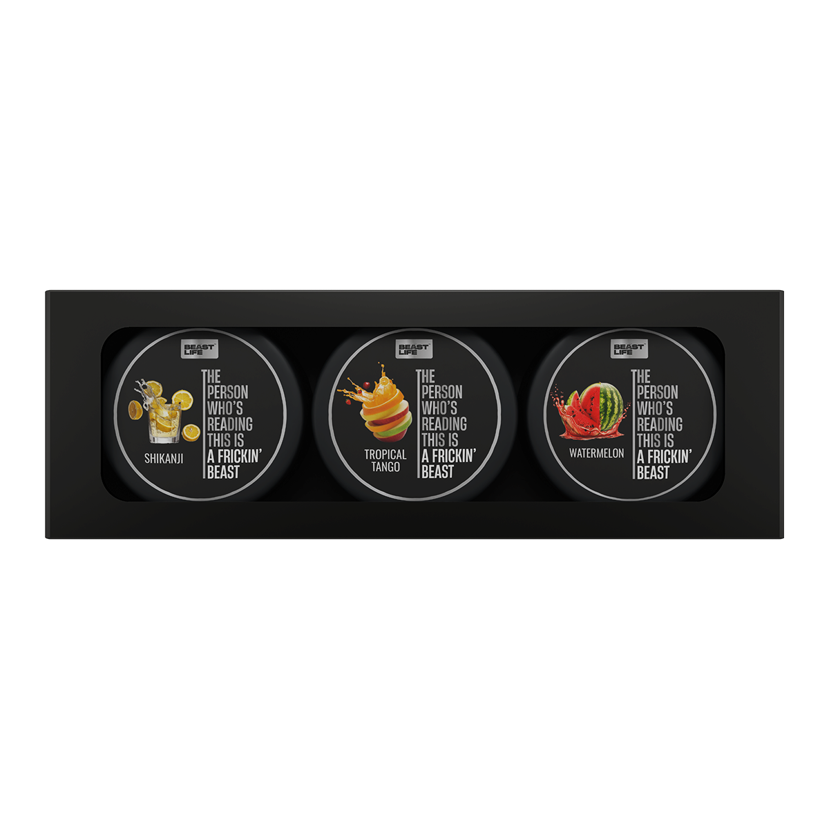 BeastLife 3X Power Blend | Triple Creatine Monohydrate Flavour Pack – Shikanji, Tropical Tango & Watermelon (125g Each)