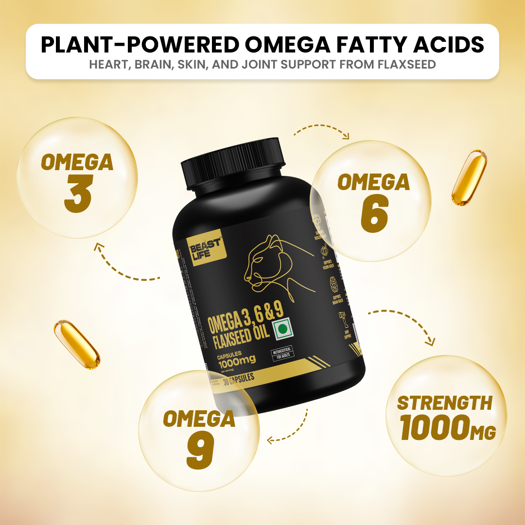 BeastLife Daily Essentials Pack | Multivitamin 30N + Veg omega 30N | 360° Nutrition Support Combo