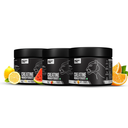 BeastLife 3X Power Blend | Triple Creatine Monohydrate Flavour Pack – Shikanji, Tropical Tango & Watermelon (125g Each)