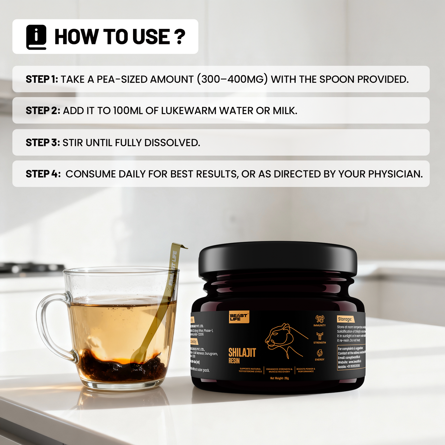 Beastlife SHILAJIT RESIN 20 g