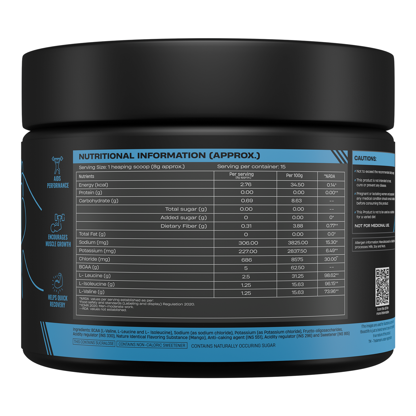Kachha Aaam BCAA with Electrolytes | 120g