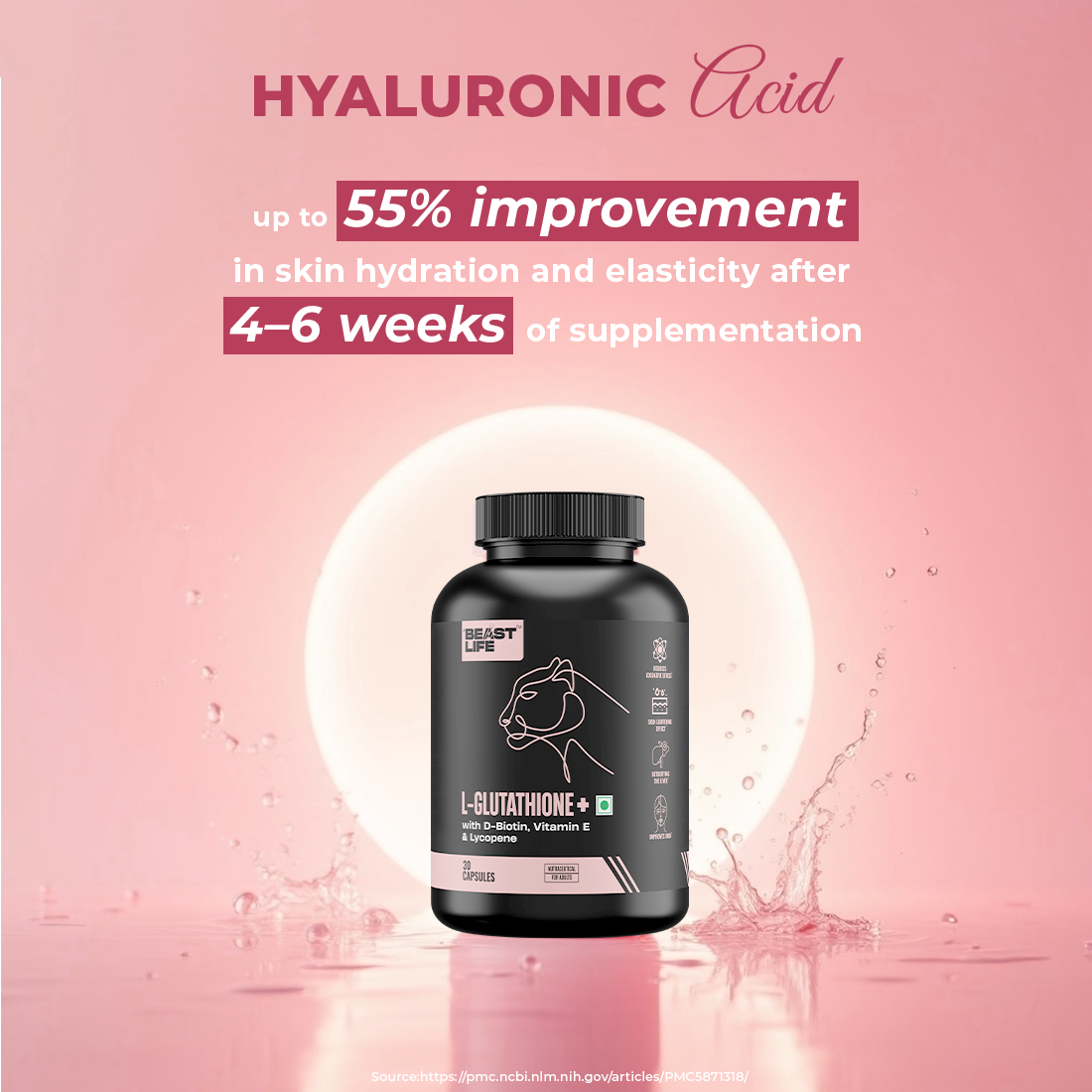 L- GLUTATHIONE+ CAPSULES 90 Days