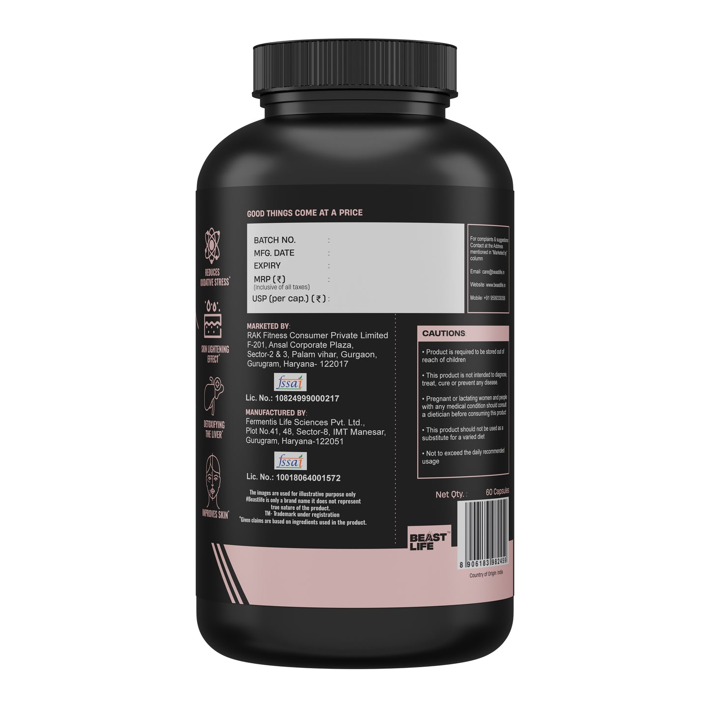 L- GLUTATHIONE+ CAPSULES 60N
