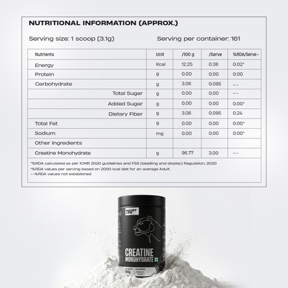 Super Micronized Creatine Monohydrate | 500 g