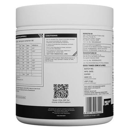 World’s First Creatine Nano 400 | Finest & Fastest Absorbing | 2X Strength| Blueberry | 305G