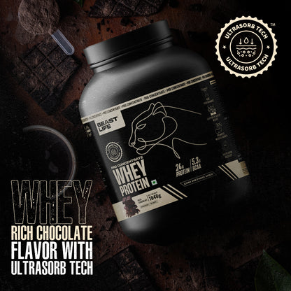 Pro Concentrate Whey Protein with Ultrasorb Tech | 1848gm | Rich Chocolate