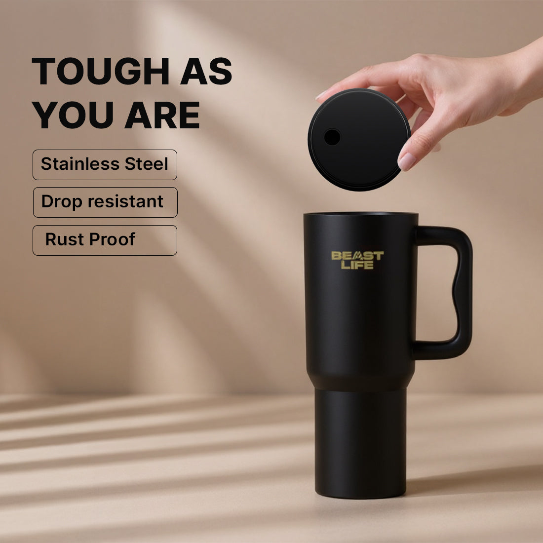 Beast Life Tumbler | Black | 1.2 L