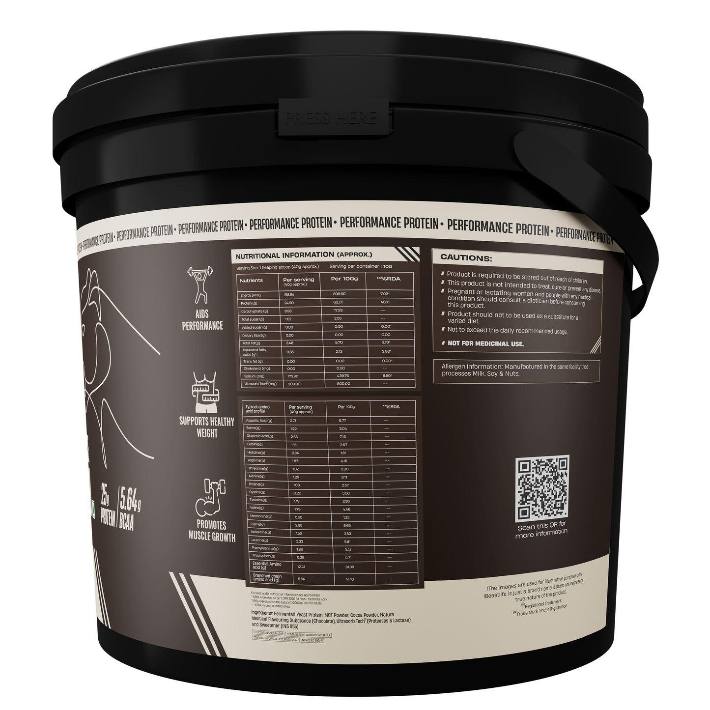 Performance Fermented Yeast Protein with Ultrasorb Tech | Chocolate | 4 kg
