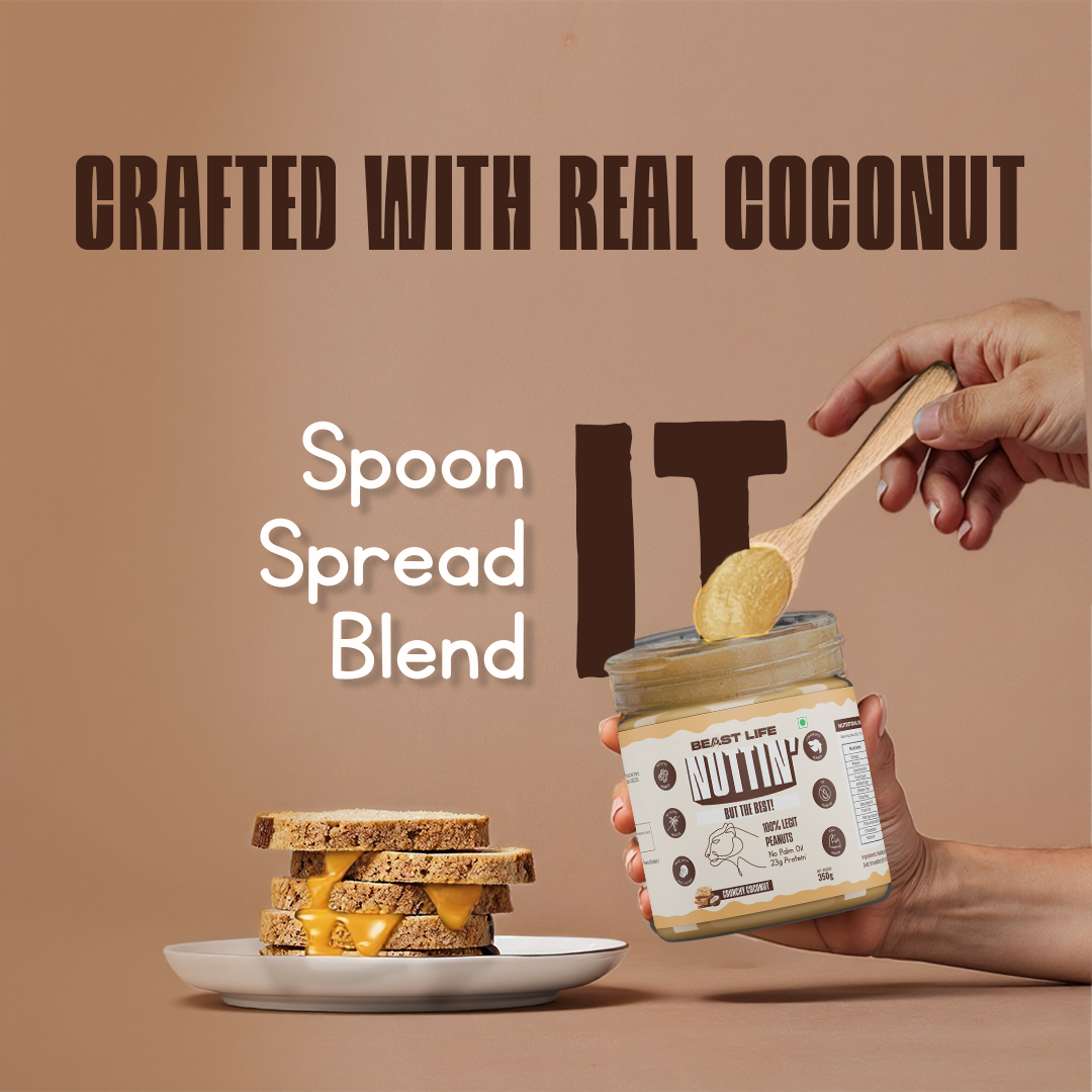 Beastlife Peanut Butter Crunchy Coconut 350g