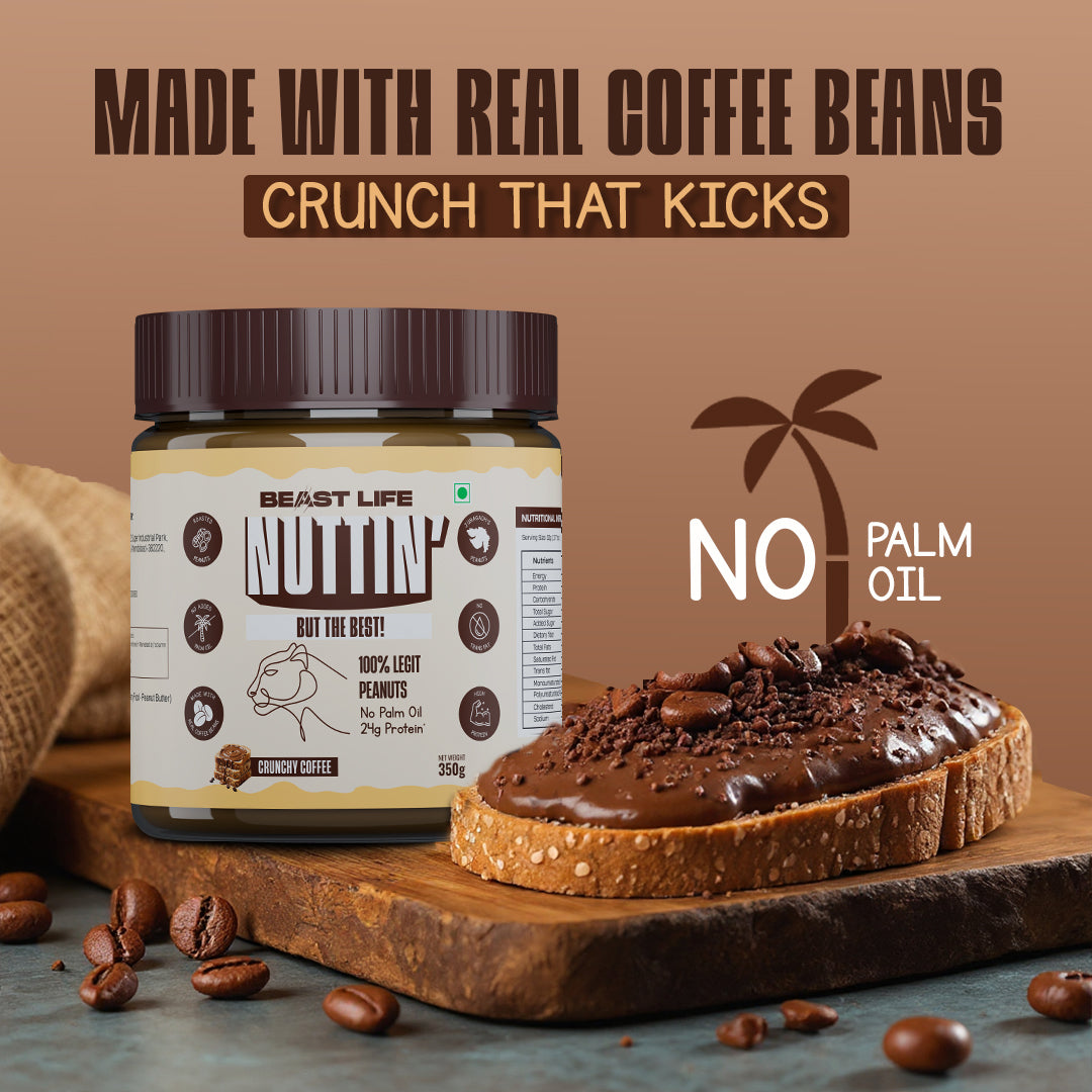 Beastlife Peanut Butter Crunchy Coffee 350g
