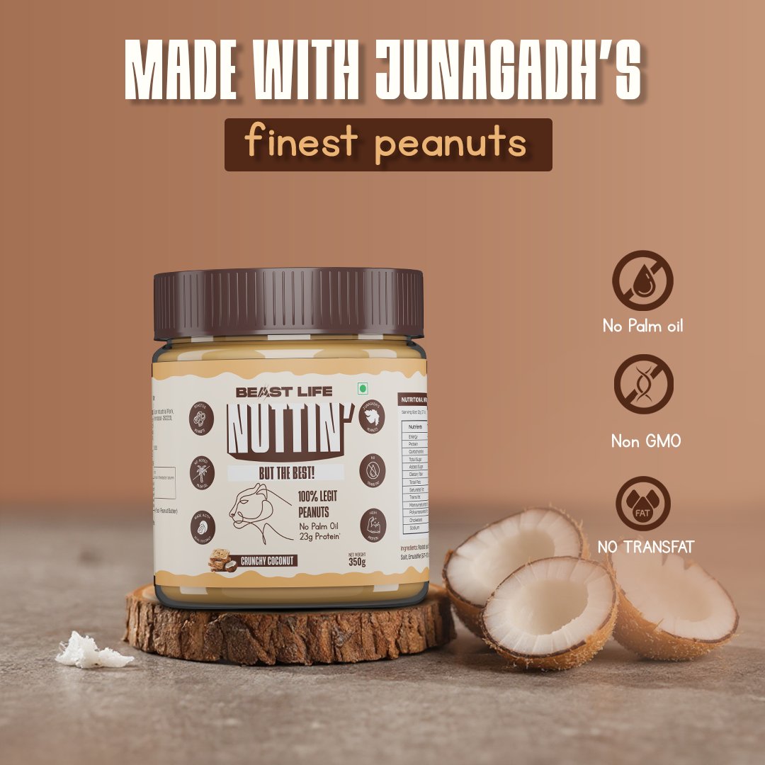 Beastlife Peanut Butter Crunchy Coconut 350g