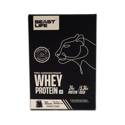 Pro Whey Protein Rich Chocolate Travel (Pack of 5) sachets