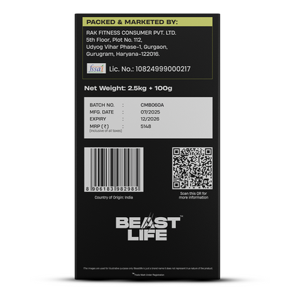 Anabolic Mass gainer 2.5kg (Belgian Chocolate) + Creatine monohydrate Unflavoured 100g