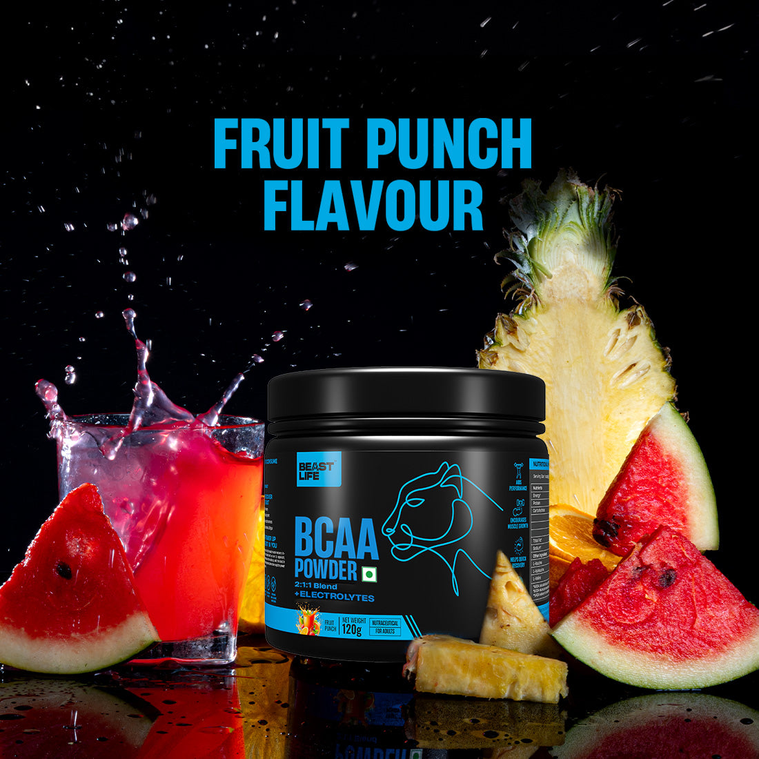 Beast Recovery BCAA | Fruit Punch | 120G