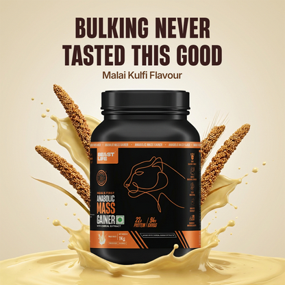 Anabolic Mass Gainer with Ultrasorb Tech | No Maltodextrin | Malai Kulfi | 1 kg