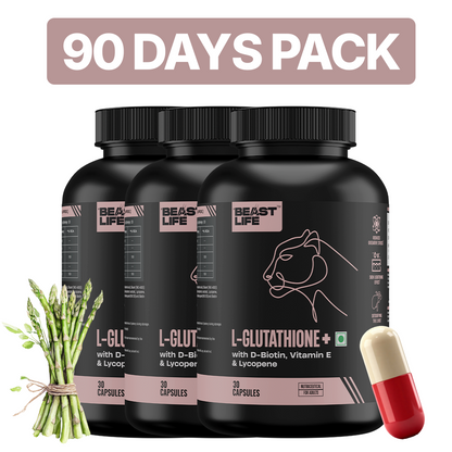 L- GLUTATHIONE+ CAPSULES 90 Days