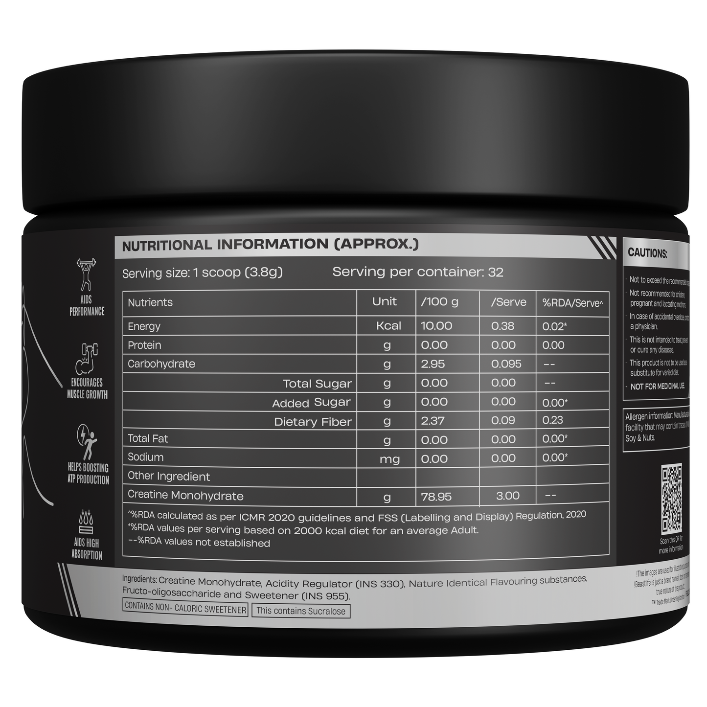 Creatine Monohydrate | Litchi | 125 g