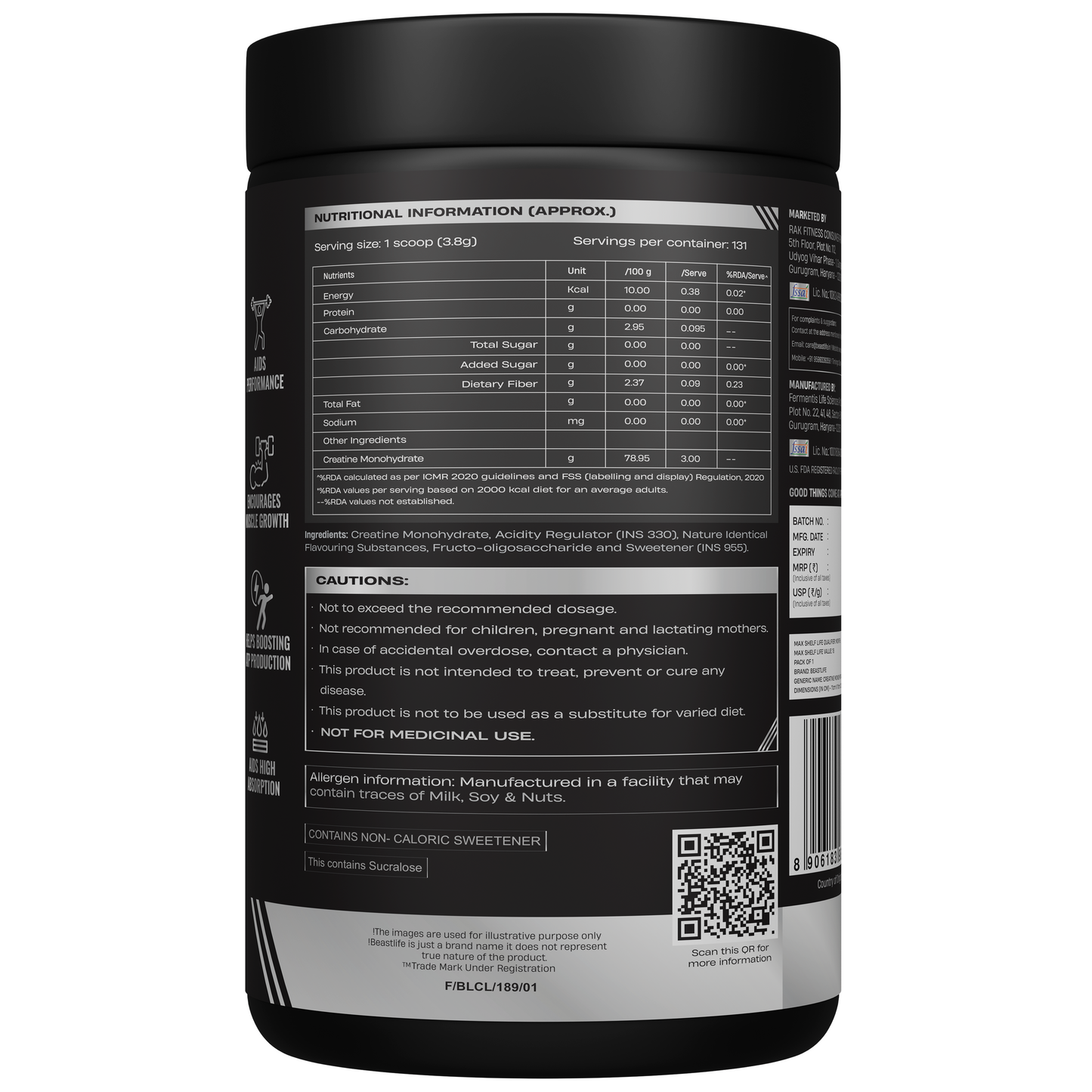 Creatine Monohydrate | Litchi | 500 g