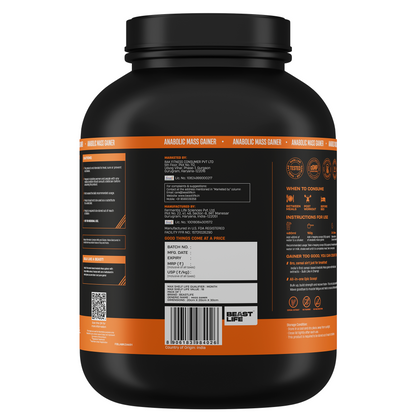 Anabolic Mass Gainer with Ultrasorb Tech | No Maltodextrin | Malai Kulfi | 2.5 kg