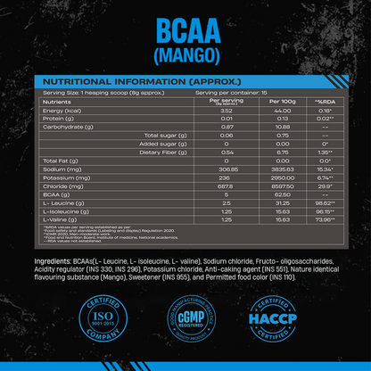Beast Recovery BCAA | Mango | 120G
