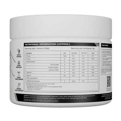 World’s First Creatine Nano 400 | Finest & Fastest Absorbing | 2X Strength | Blueberry | 115G