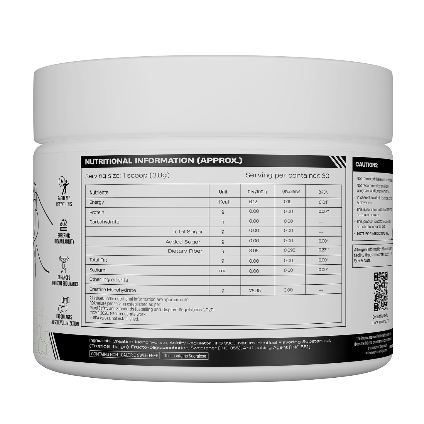 Combo pack | Creatine Nano 400 | Tropical Tango | 115 g + Preworkout | Fruit punch | 105 g