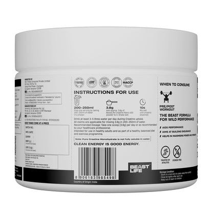 Combo pack | Creatine Nano 400 | Tropical Tango | 115 g + Preworkout | Fruit punch | 105 g